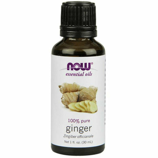 NOW Ginger Oil Pure, 1 oz, front of bottle