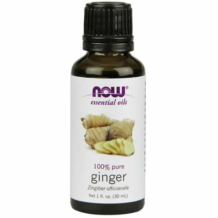 NOW Ginger Oil Pure, 1 oz, front of bottle