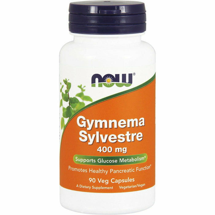 NOW Gymnema Sylvestre 400 mg, 90 veg capsules, front of bottle