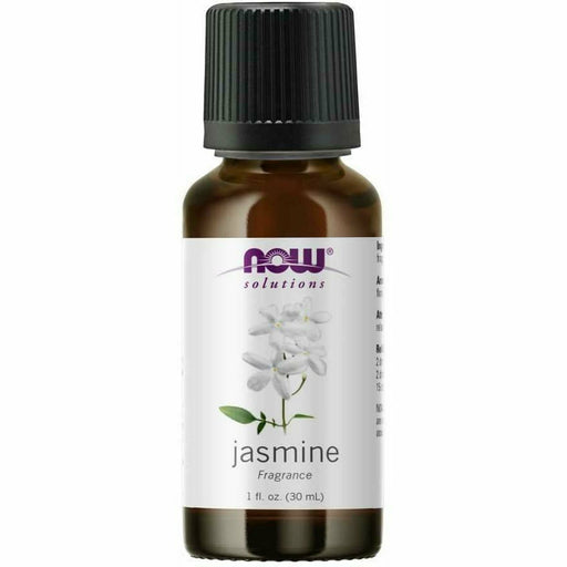 NOW Jasmine Oil, 1 fl oz, front of bottle