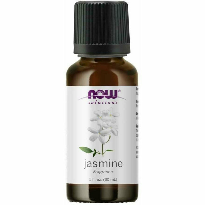 NOW Jasmine Oil, 1 fl oz, front of bottle