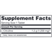 NOW L-Citrulline 1,200 mg 120 tablets supplement facts label