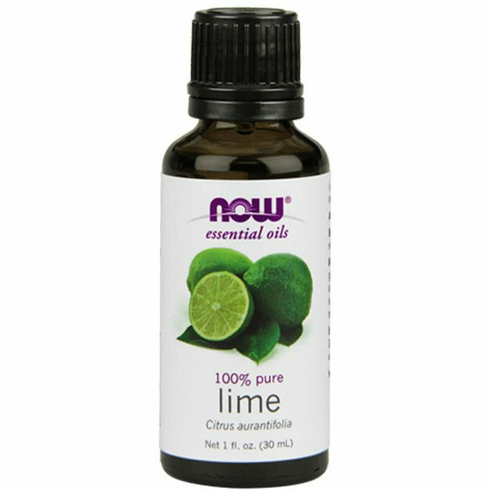 NOW Lime Oil, 1 oz, front of bottle