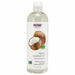NOW Liquid Coconut Oil, 16 fl oz, front of bottle