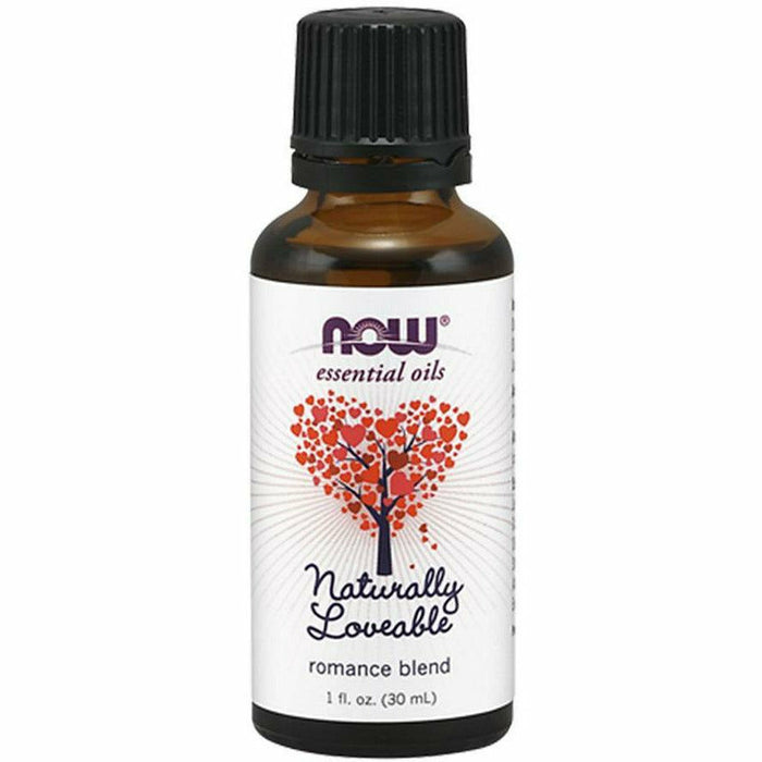 NOW Naturally Loveable/Romance Oil Blend, 1 oz, front of bottle