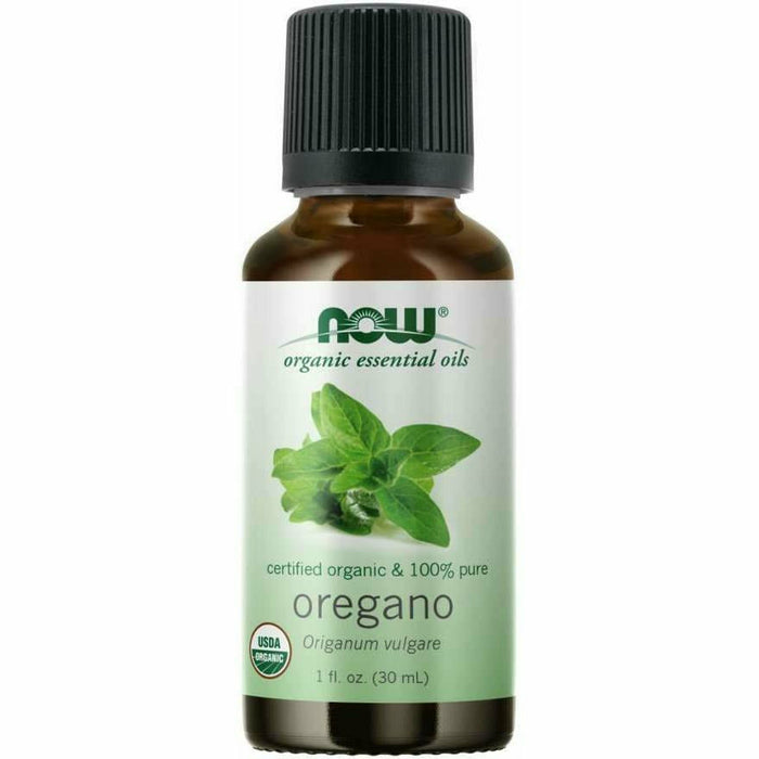 NOW Oregano Oil Organic, 1 fl oz, front of bottle