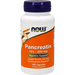 NOW Pancreatin 10X - 200 mg, 100 capsules, front of bottle