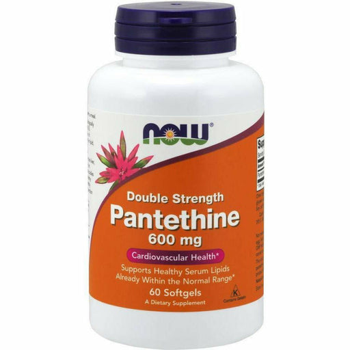 NOW Pantethine 600 mg, 60 softgels, front of bottle