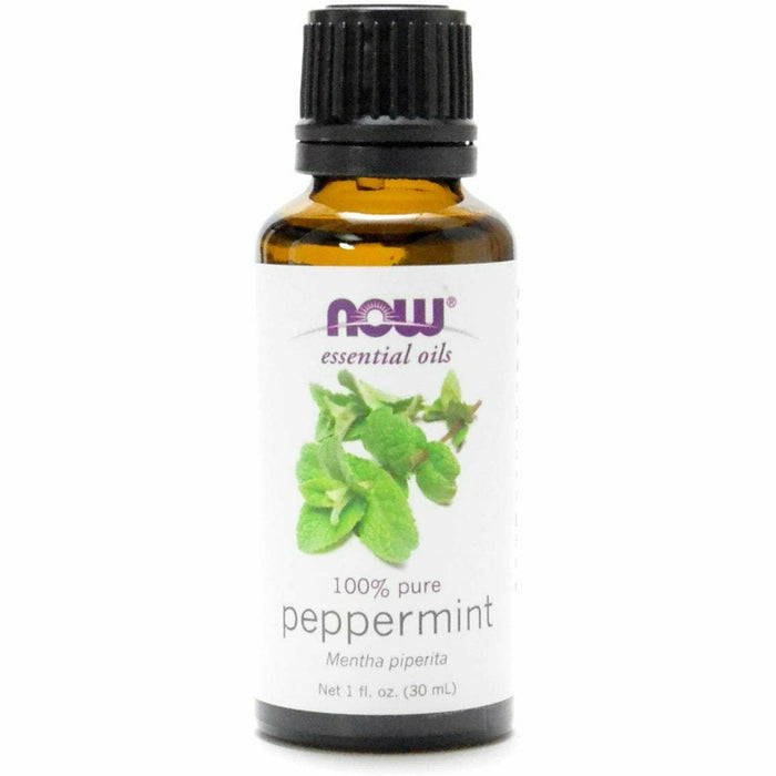 NOW Peppermint Oil, 1 fl oz, front of bottle