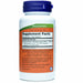 NOW Rhodiola 500 mg 60 veg capsules supplement facts label
