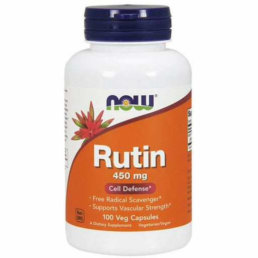 NOW Rutin 450 mg, 100 veg capsules, front of bottle