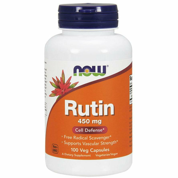 NOW Rutin 450 mg, 100 veg capsules, front of bottle