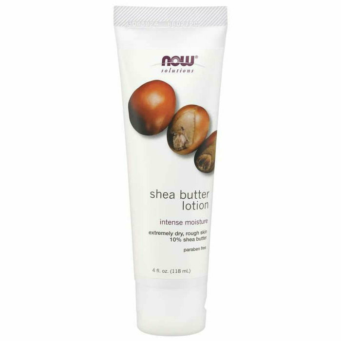 NOW Shea Butter Lotion, 4 oz, front of tube