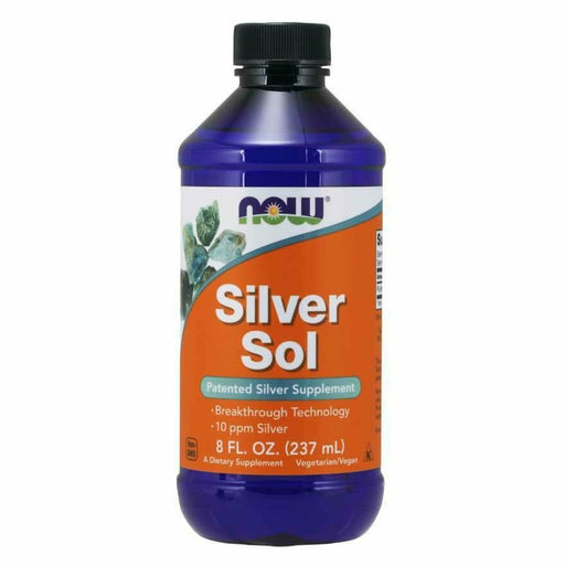 NOW Silver Sol, 8 fl oz, front of bottle