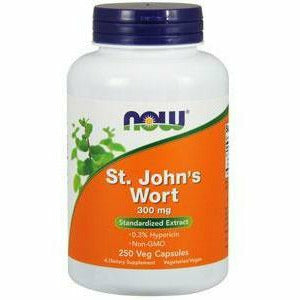 NOW St. John's Wort 300 mg, 250 capsules, front of bottle
