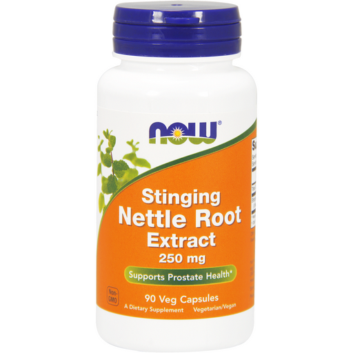 NOW Stinging Nettle Root Ext 250 mg, 90 veg capsules, front of bottle