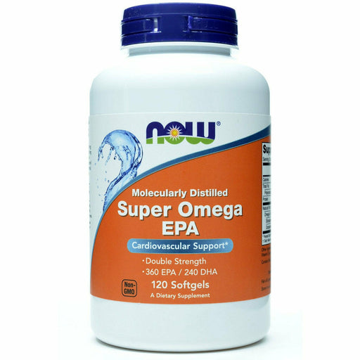 NOW Super Omega EPA, 120 softgels, front of bottle