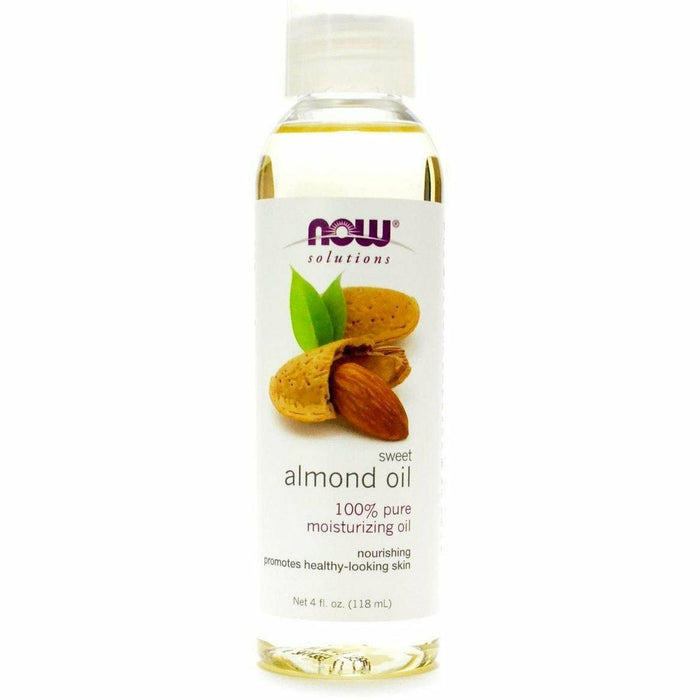 NOW Sweet Almond Oil, 4 fl oz, front of bottle