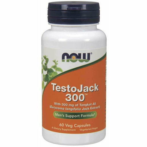 NOW TestoJack 300, 60 veg capsules, front of bottle