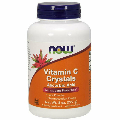 NOW Vitamin C Crystals, 227 g, front of jar