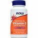 NOW Vitamin D 1000 IU, 120 veg capsules, front of bottle