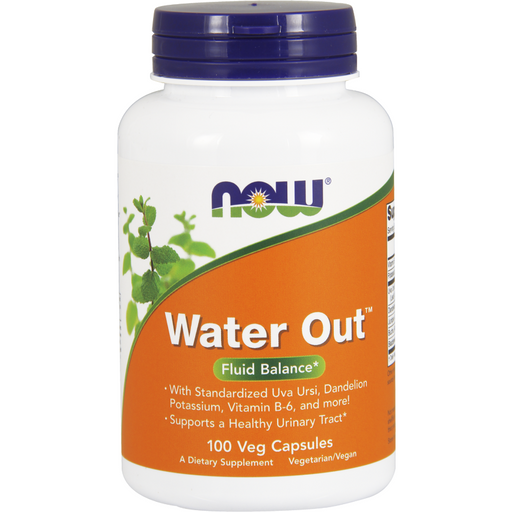 NOW Water Out, 100 veg capsules, front of bottle