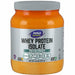 NOW Whey Protein Isolate, 1.2 lb, front of jar