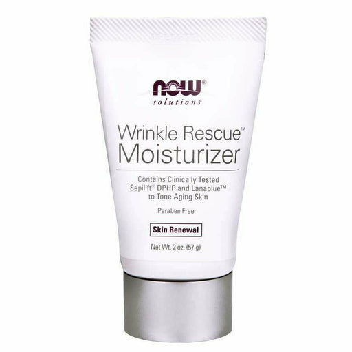 NOW Wrinkle Rescue Moisturizer, 2 oz, front of tube