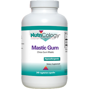 NutriCology Mastic Gum, 240 capsules, front of bottle