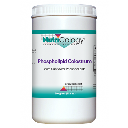 NutriCology Phospholipid Colostrum Powder, 300 g, front of jar