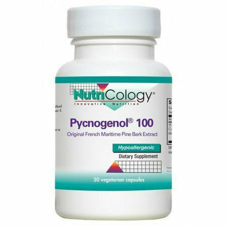 NutriCology Pycnogenol 100, 30 capsules, front of bottle