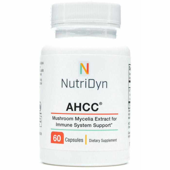NutriDyn AHCC Mushroom Root Extract, 60 capsules, front of bottle