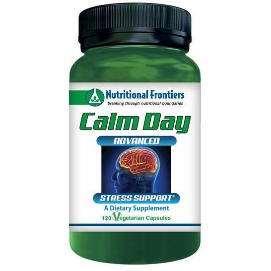 Nutritional Frontiers Calm Day, 120 veg capsules, front of bottle