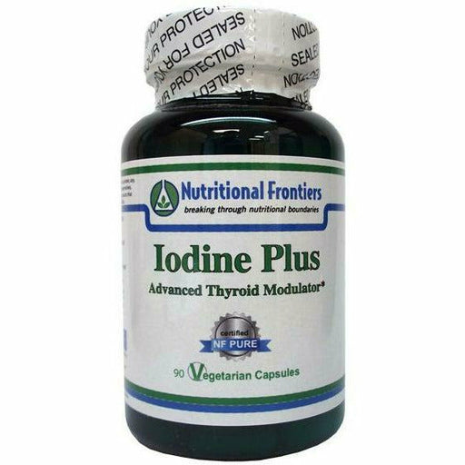 Nutritional Frontiers Iodine Plus, 90 veg capsules, front of bottle