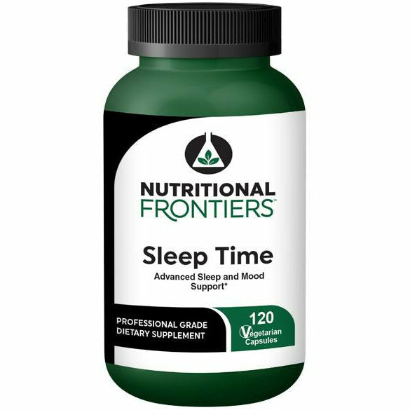 Nutritional Frontiers Sleep Time, 120 veg capsules, front of bottle