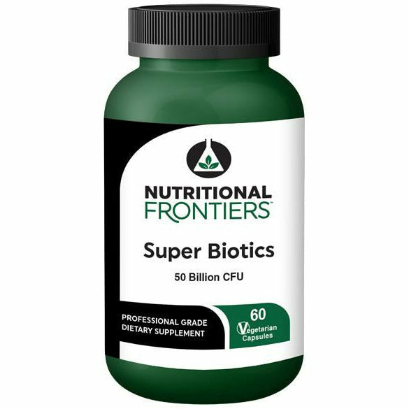 Nutritional Frontiers Super Biotics, 60 veg capsules, front of bottle