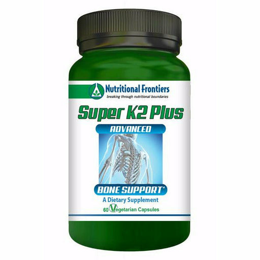 Nutritional Frontiers Super K2 Plus, 60 veg capsules, front of bottle