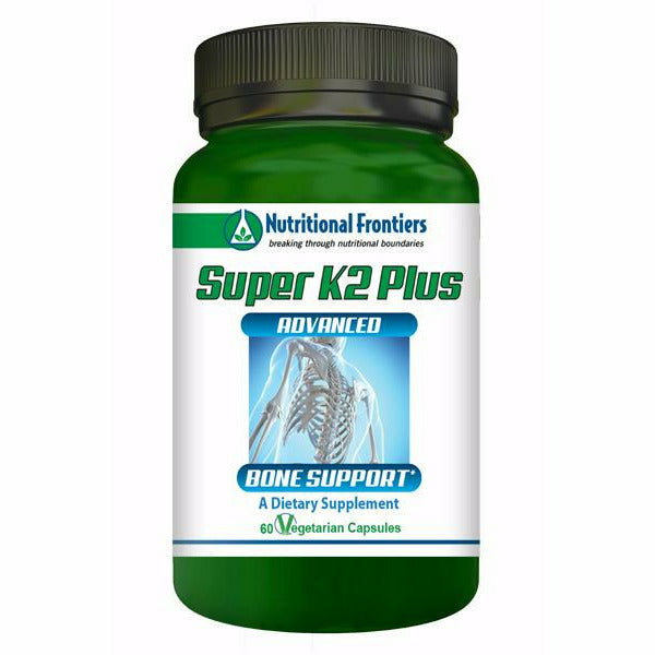 Nutritional Frontiers Super K2 Plus, 60 veg capsules, front of bottle