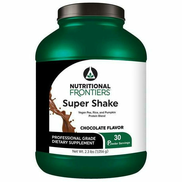Nutritional Frontiers Super Shake Chocolate, 30 servings, front of container