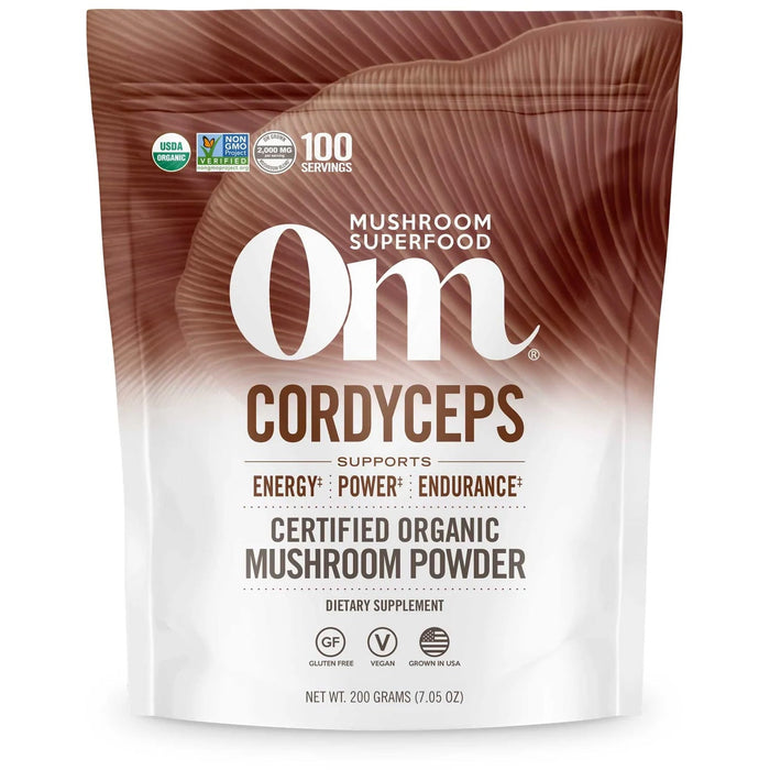 Om Mushroom Cordyceps Organic Mushroom Powder 200 g