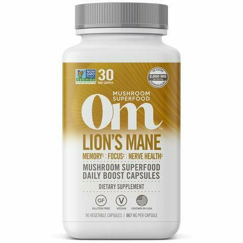Om Mushroom Lion's Mane 2000 mg 90 veg capsules