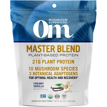 Om Mushroom Master Blend Vanilla Protein 18.27 oz