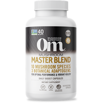 Om Mushroom Mushroom Master Blend, 160 capsules, front of bottle