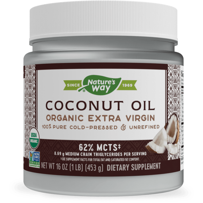 Organic Extra Virgin Coconut Oil 16 oz by Nature's Way