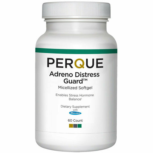 PERQUE Adreno Distress Guard, 60 softgels, front of bottle