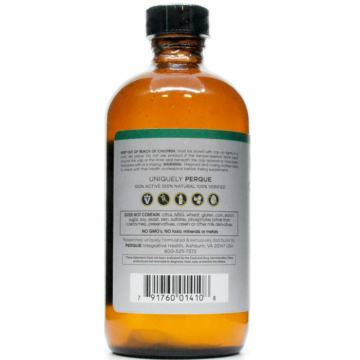 PERQUE Choline Citrate 7.86 oz label information panel