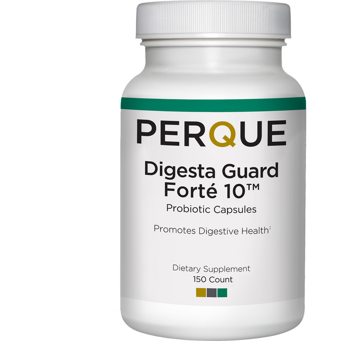 PERQUE Digesta Guard Forte 10, 150 capsules, front of bottle