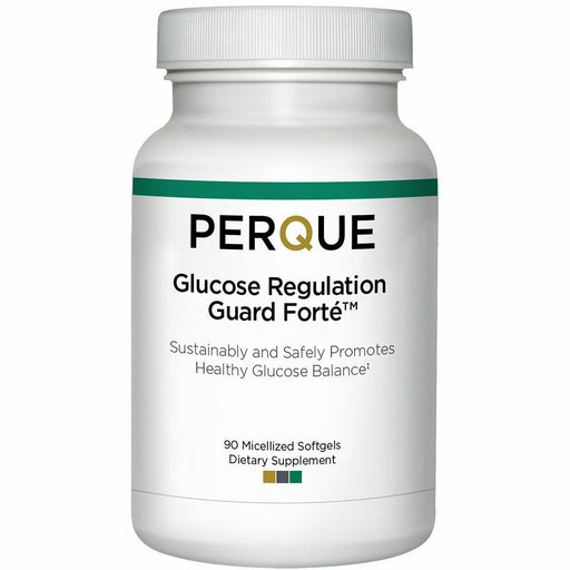 PERQUE Glucose Regulation Guard Forte, 90 softgels, front of bottle