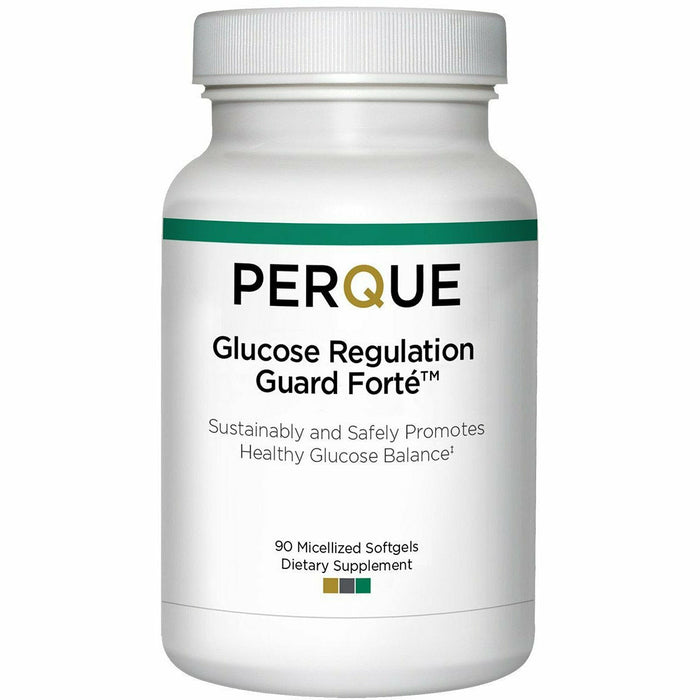 PERQUE Glucose Regulation Guard Forte, 90 softgels, front of bottle