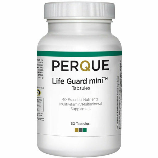 PERQUE Life Guard mini, 60 tabsules, front of bottle